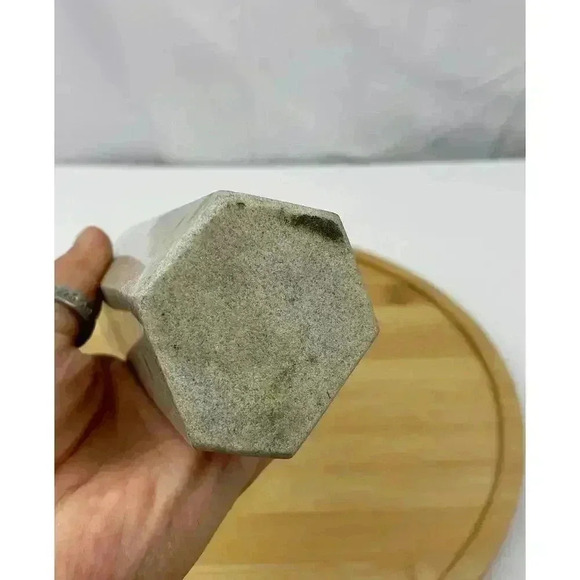 Blue Manganese Obelisk Point Tower 7 1/4" Natural Healing Quartz Crystal 843g - Picture 3 of 8